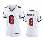 Women's Tampa Bay Buccanee #6 Baker Mayfield White Stitched Game Jersey(Run Small) Dzhi,baseball caps,new era cap wholesale,wholesale hats